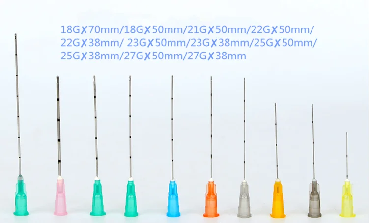 CE Factory price blunt tip fine micro cannula needle18g 21g 22g 23g 25g 27g 30g