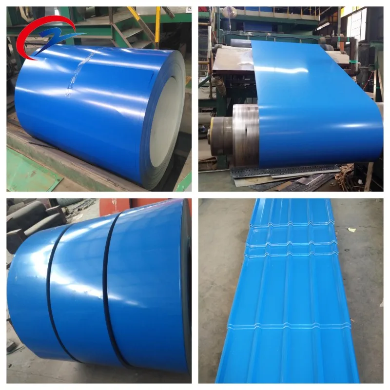 Blue colored coated polymers PPGI PPGL Coils Prepainted Steel Coil