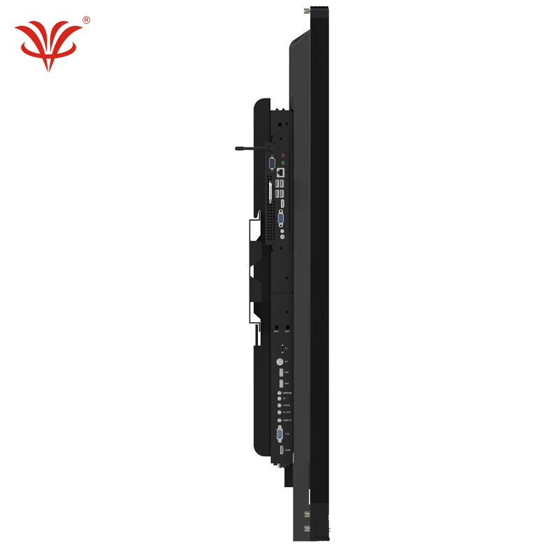 55/65/75/86/98 Inch Portable Interactive Smart Board LED Black Metal Smart Technology Smart Whiteboard Education ROHS I5 CPU