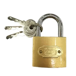 canyu lock factory 50mm padlock  hot sell yellow  iron padlock for wholesale door locks normal key padlocks