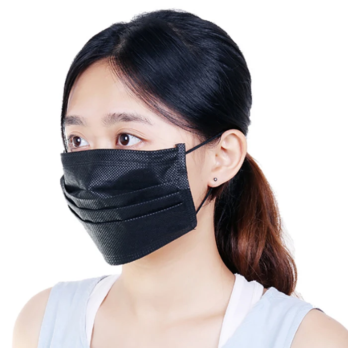 Дешевая черная медицинская маска для лица