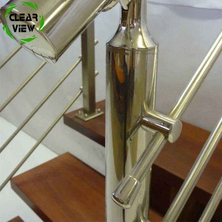 Clearview Furnishing wrought iron rubber impact cushion metal hand railing for house