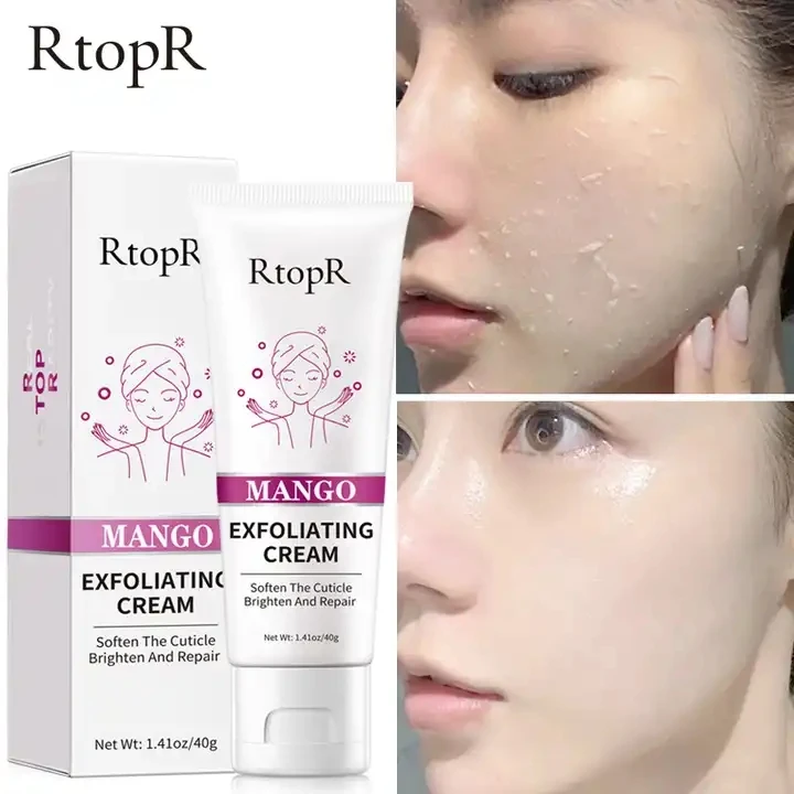 RtopR Facial Exfoliating Gel Cream Whitening Moisturizing Facial Scrub Clear Acne Blackhead Facial Scrub HH