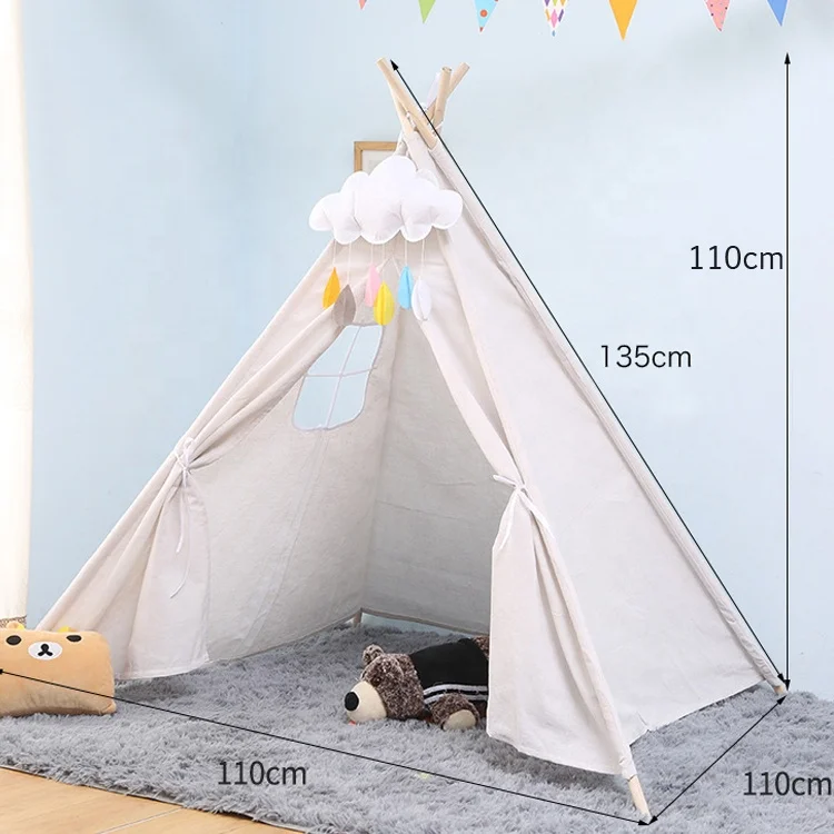 
Kids Teepee Play House Indoor Indian Kids Tent 