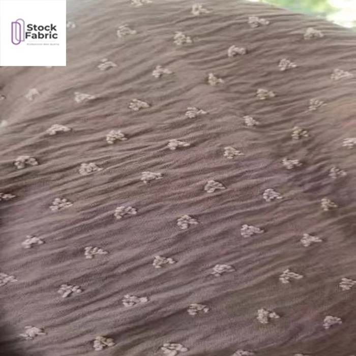 Good quality 100% polyester  cey crepe cutting flower  plain dyed fabric stock lots for garment