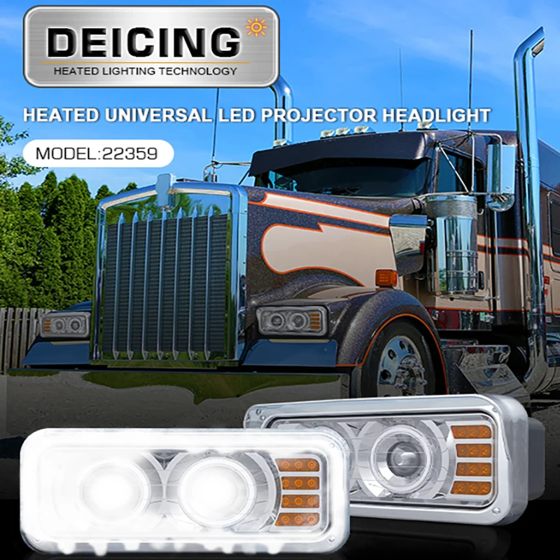 12V 24V Square 4*6 inch Faros delanteros LED para camiones y coches, 27W LED Work light 4x6 LED Headlight