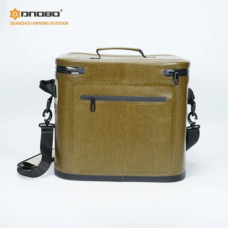 Outdoor Travel Picnic Camping Portable Cooler Ice Bag Premium 20 Cans Soft Cooler Bag with NBR Closed Cell Foam Insulated Bag