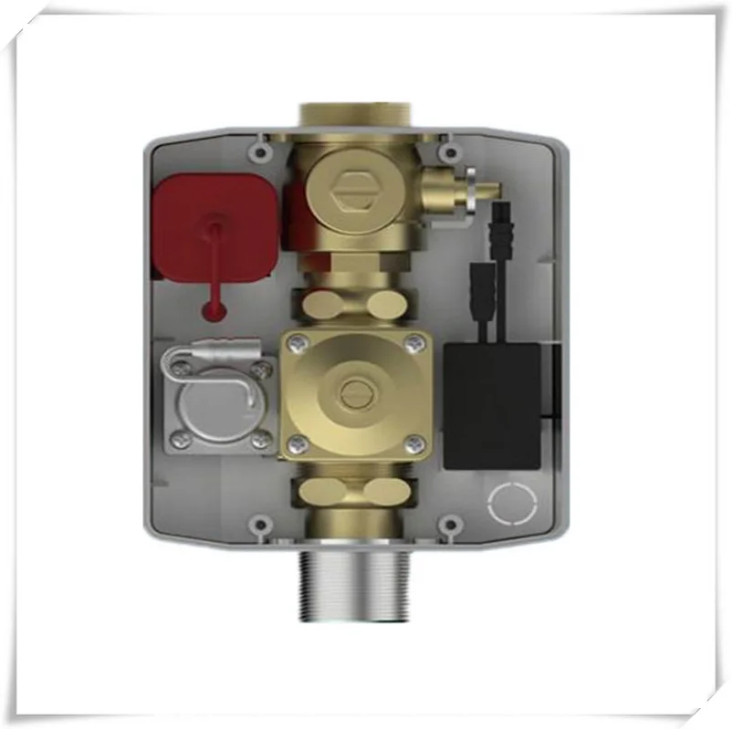 Hotel WC Flush Valve Manual Time Delay Style with Touch Sanitary Ware Wall Mounted Plastic Brass Sense Type for Flushing