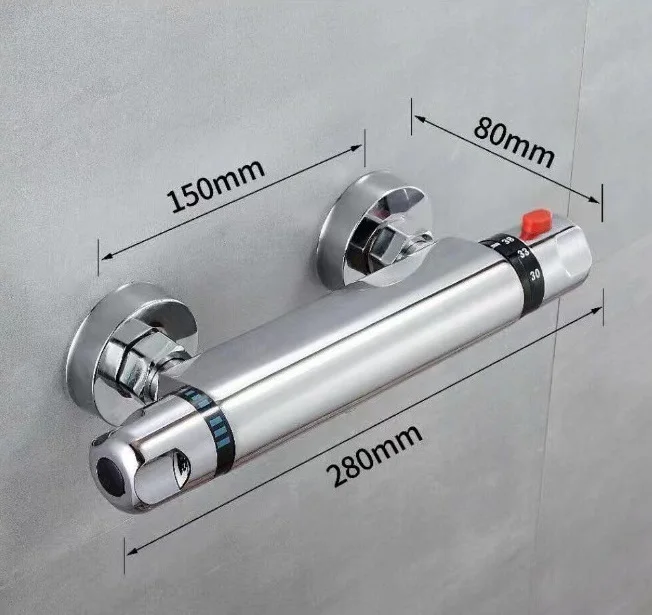Modern Wall Mounted Brass Shower Thermostatic Faucet Thermostatic Shower Mixer Water Valve Diverter Bathroom Bidet