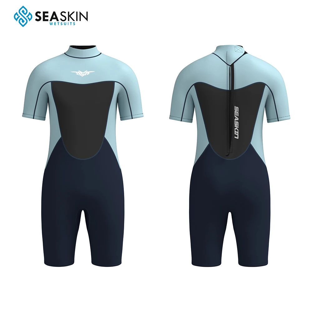 Seaskin Customized High Quality 3mm 5mm Man Neoprene Fabric shorty Diving Suit Wet Suit Wetsuit