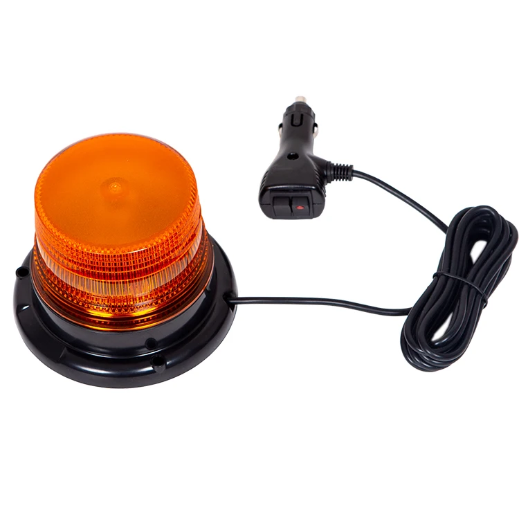 12V 24V Amber 18 LEDs Warning Safety Flashing Rotating Beacon Lights for Vehicle Forklift Truck Tractor car bus