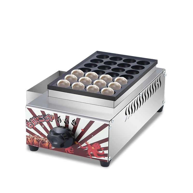Waffle Making Machine Other Snack Machines Double Plate Gas Stainless Steel Fish Grill Takoyaki Machine Pellet