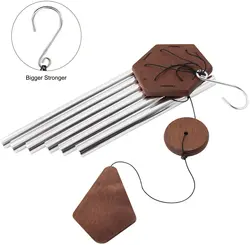 44in extra large music wind chime outdoor deep tone custom Aluminum six tubes Sympathy big music Wind chimes