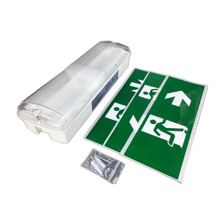 5W IP65 ABS Multifunctional Triproof Waterproof Firefighter Fire Ex Explosion Proof LED Exit Sign rechargeable Emergency Light