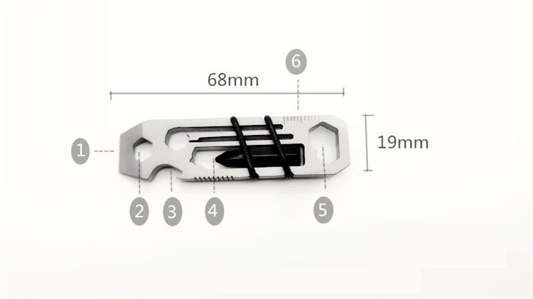 New Design Outdoor Portable Pocket Multi Purpose Wrench Tool and Screwdriver
