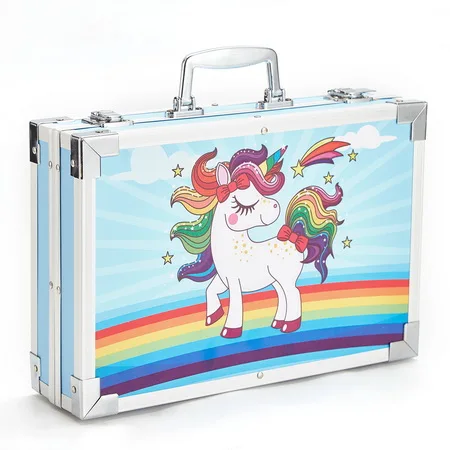 Best gift deluxe pen gel kids school supplies lunch packs 145pcs Stationery art Set Kids Gift Box