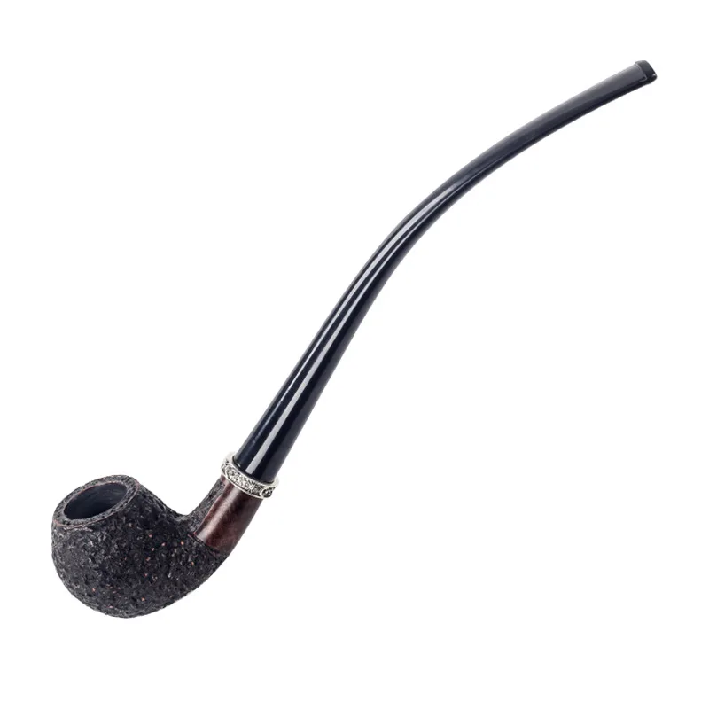 New Style Briar Wood Tobacco Pipe Wholesale Wood Long Tobacco Pipes Portable Wooden Pipe For Smoking