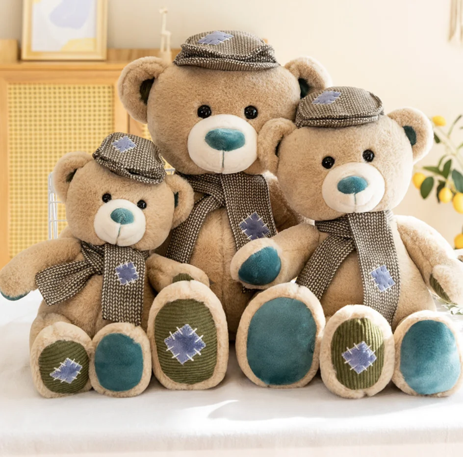 Custom Plush Stuffed Toys Cartoon Animals Cute Rag dolls Birthday Christmas Promotional Gifts for Girls Kids Baby Girlfriends