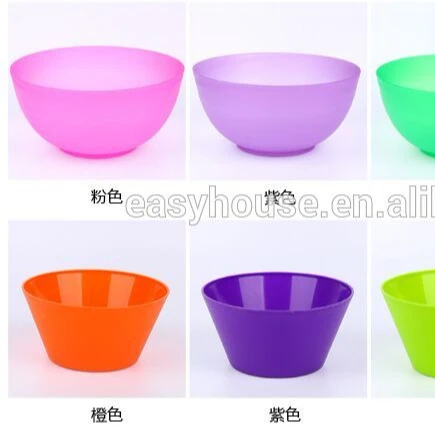 
factory OEM cheap plastic transparent salad bowl 