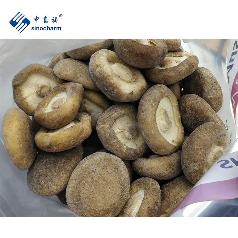 Sinocharm New Crop High Quality BRC A Certified IQF Frozen Shiitake Mushroom Whole Frozen Shiitake from China