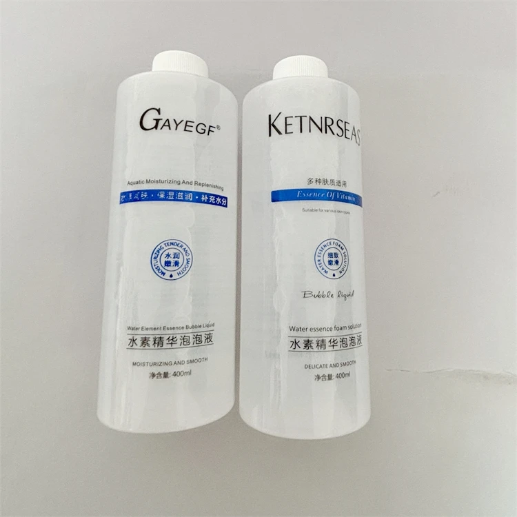 Hydro Dermabrasion Facial hydrogen mousse bubble 400ml Water Deep Cleansing Solution Liquid for Oxygen Machine