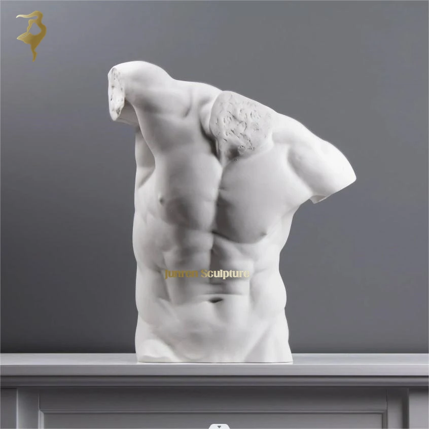 Cheap price custom design vintage naked white marble torso sculpture marble bust statue for sale