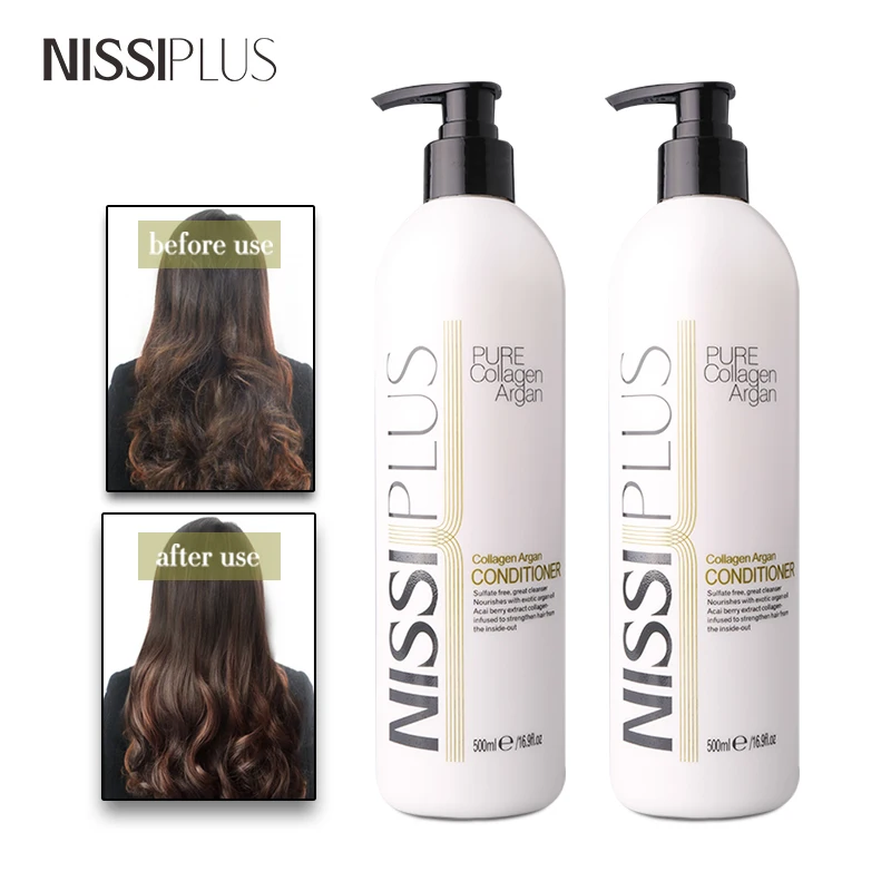 sulfate free anti-frizz moisturizing smoothing cream pure collagen hair mask hair treatment protein for hair private label 500ml