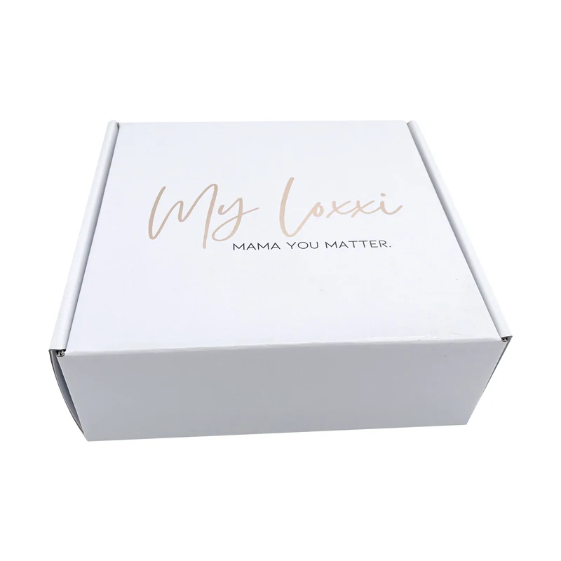 Custom Logo Luxury White Paper Mailing Packaging Boxes Corrugated Cardboard Carton Shipping Mailer Boxes