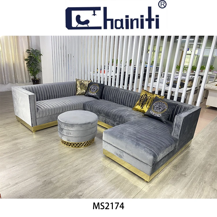 Modern Design Home Furniture Living Room Furniture Sofas sectional With Ottoman