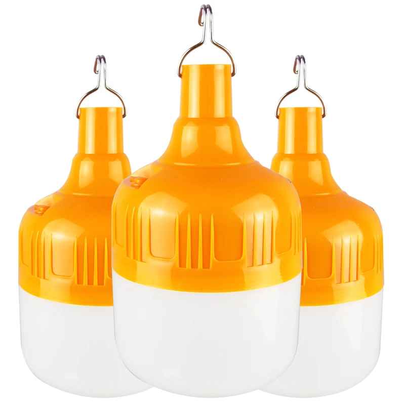 Аварийное освещение 50 Вт, 4-16 часов, перезаряжаемая Светодиодная лампа 80 Вт с функцией мигания