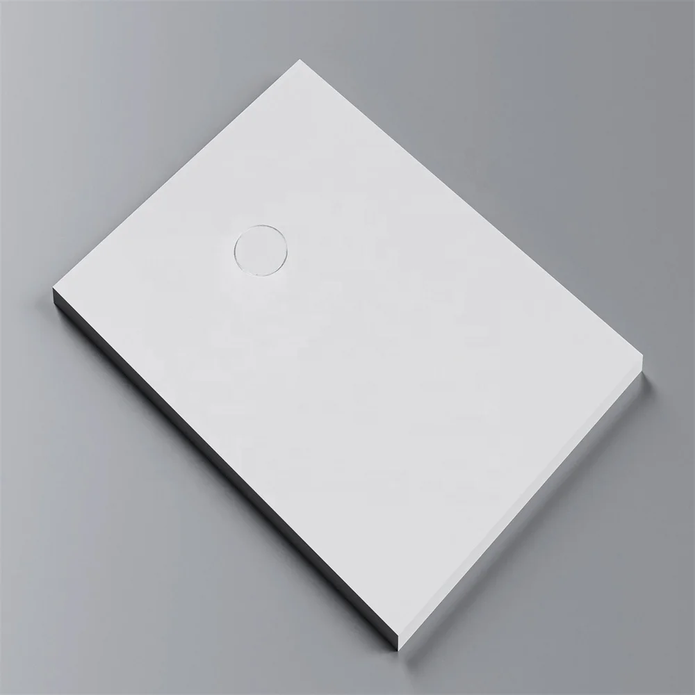 Customized Solid Stone Shower Tray Solid Surface Shower Base Gel coat Shower pan