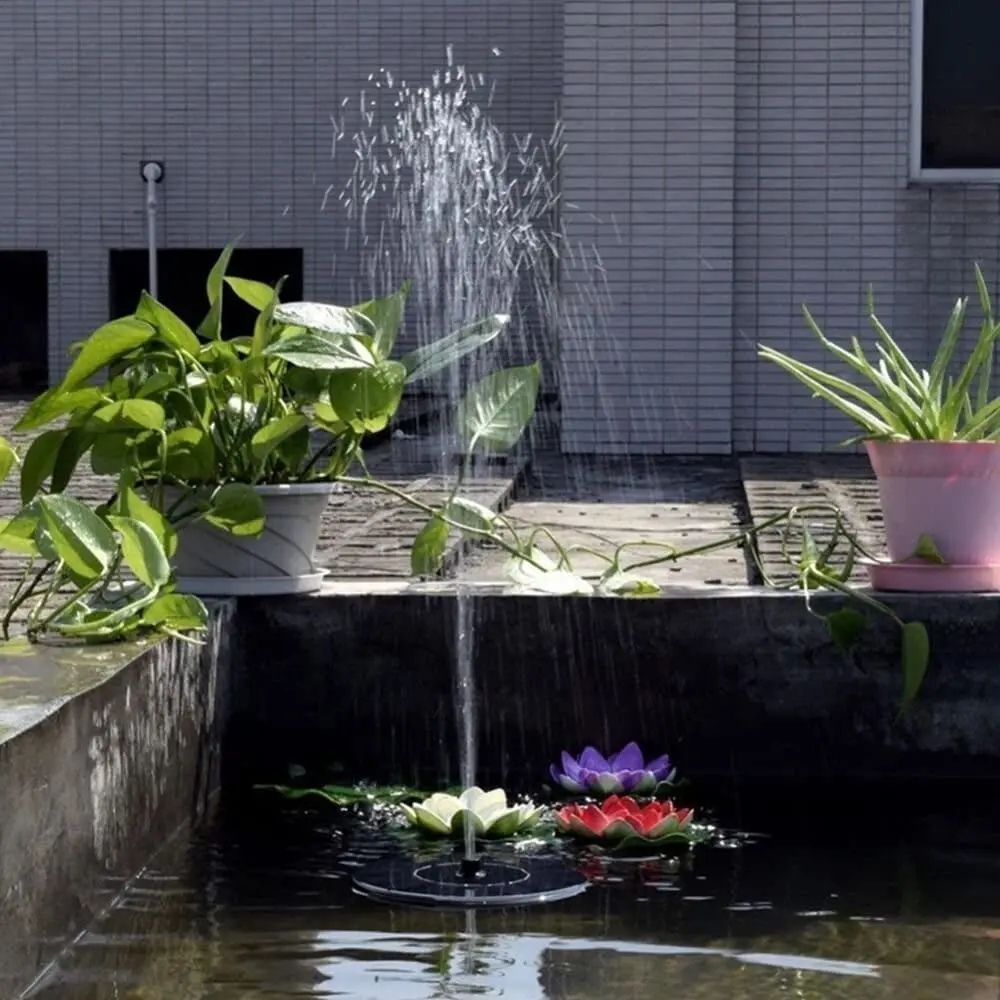 Outdoor Decoration Floating Solar Fountain Mini Solar Panel Powered Water Fountain Pump