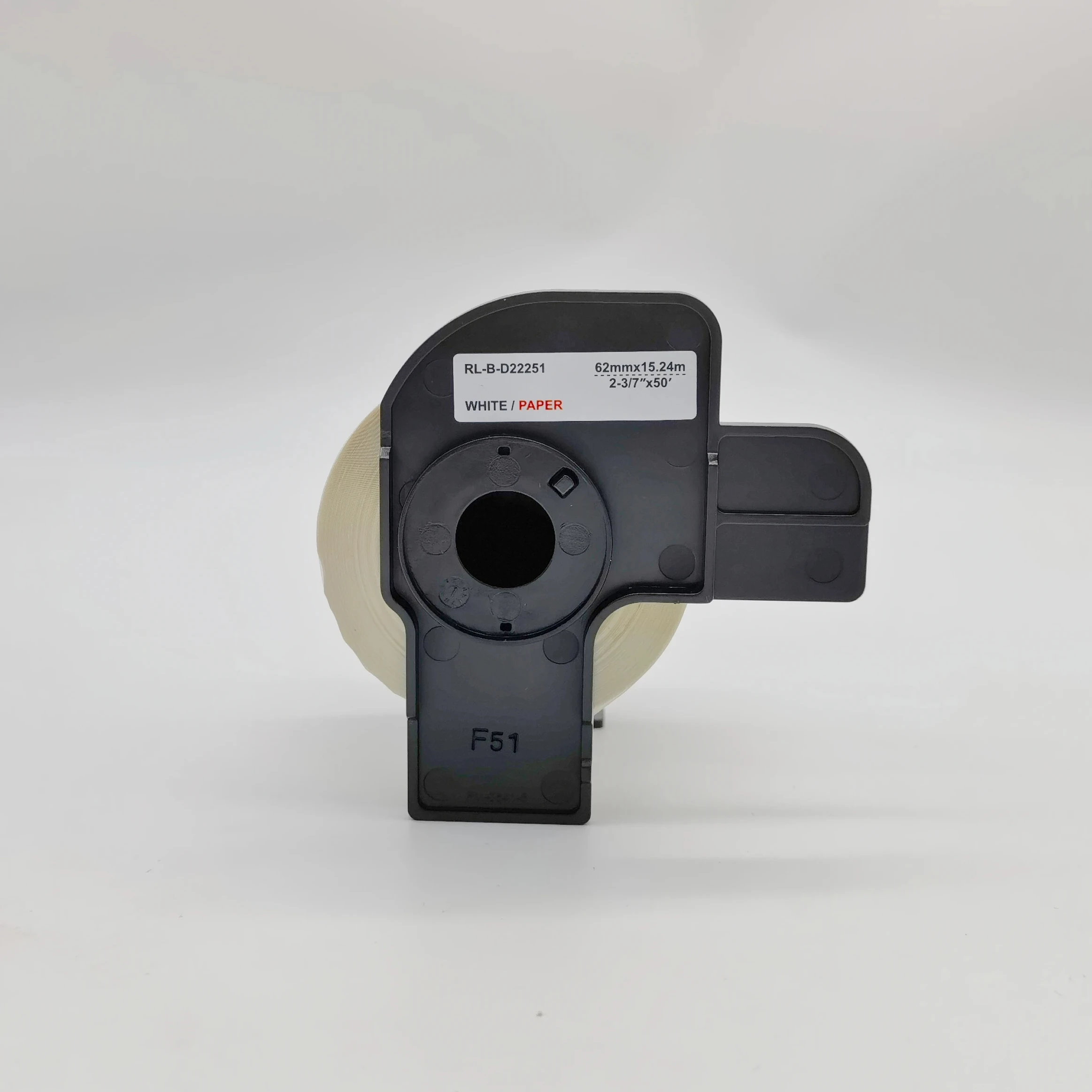 Прямая поставка совместимые с Brother этикетки DK-22251 62 мм * 15 24 м непрерывные черные и красные на белой термобумаге