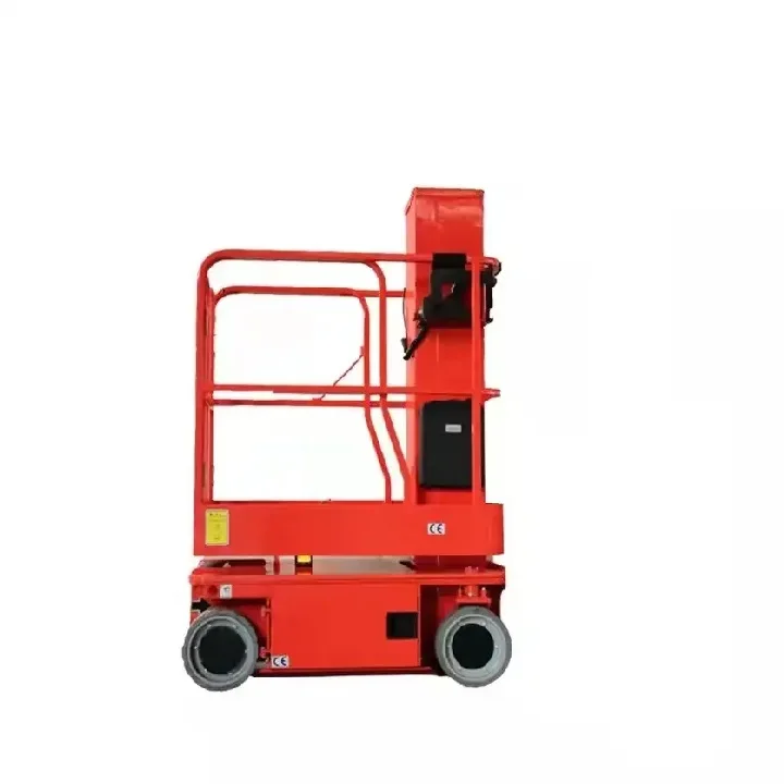 VBWP 3.6m 4.8m 6m Mini Portable Warehouse Cargo Industrial Telescopic Boom Vertical Aerial Working Lift Platform