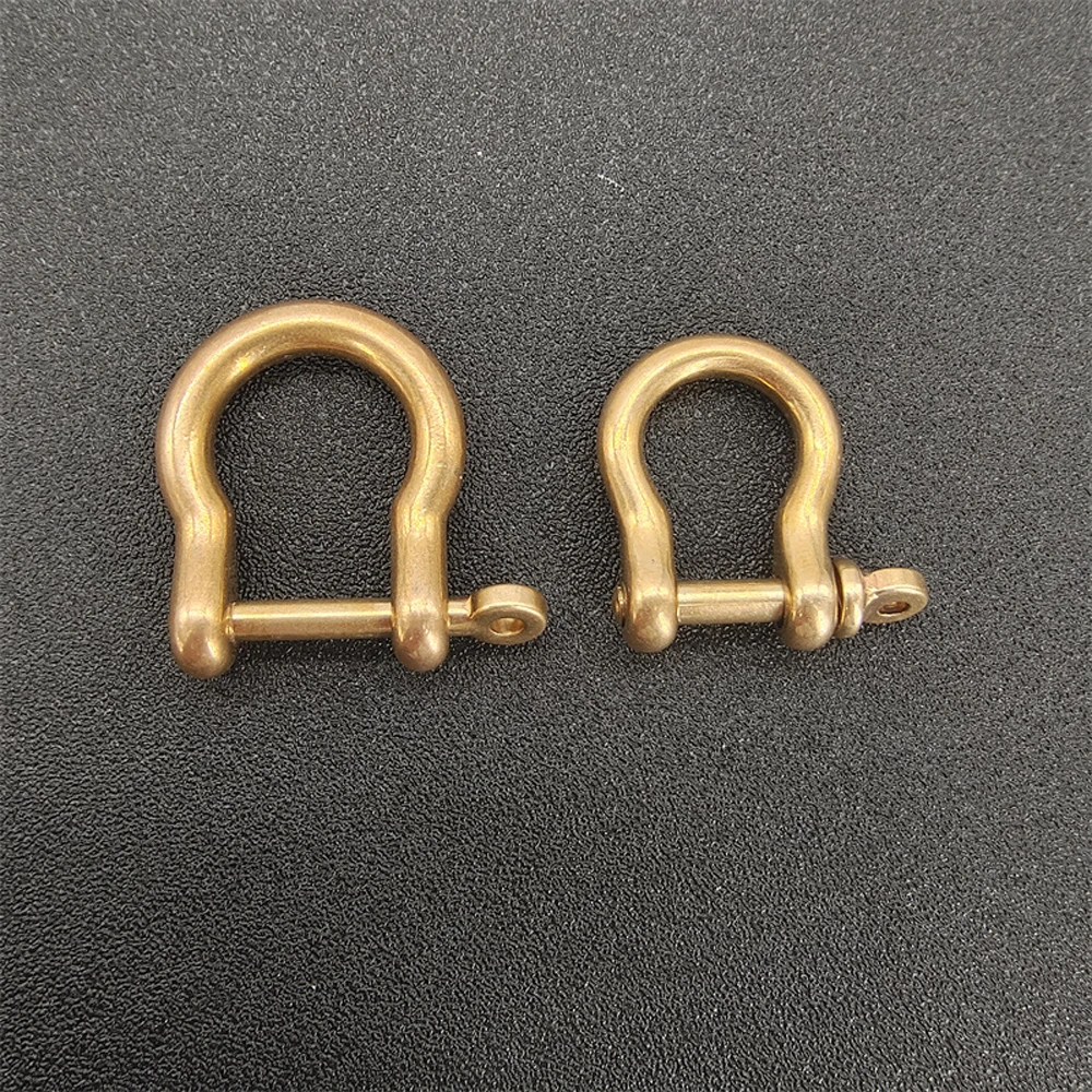 New Cheap price high quality U-shape D-shape buckle 100% brass vachette clasp strong connection buckle multiple size for choose