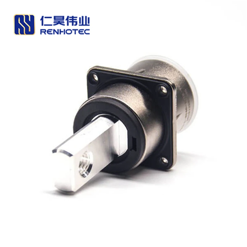 EV Hvil 1 штифт 350A медная Шипованная розетка с винтовым отверстием M10/Y ключ черный цвет для PDU