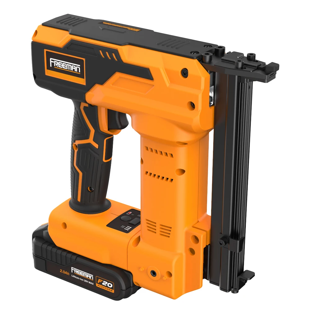 Freeman LD8016 21 Gauge 20V Lithium-Ion Battery Electric Cordless Upholstery Staple Gun for Wood