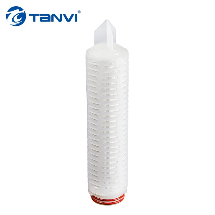 1 Micron PES Pleated Filter Cartridge for RO Water Purification