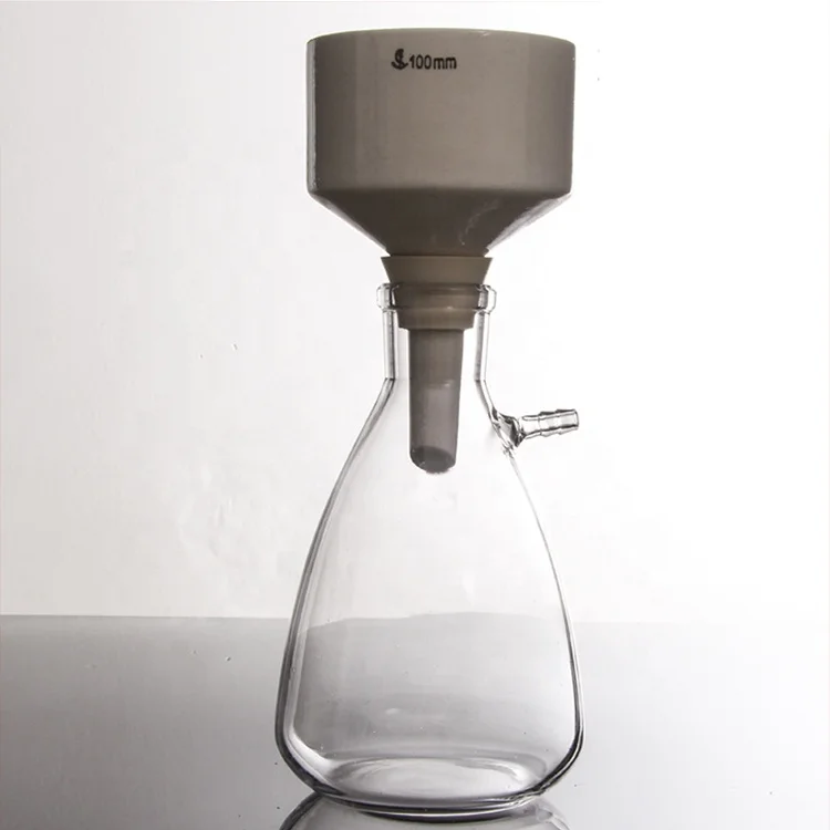 Лабораторная стеклянная фильтрующая воронка, воронка бушнера с закрытым фильтром