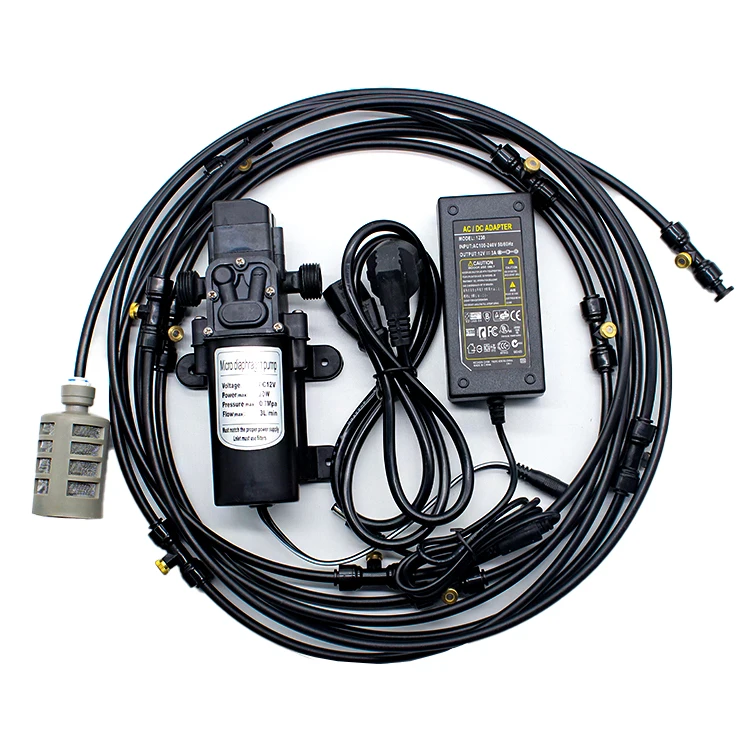 12 Meters Cooling Kit Spray Misting Cool System for Outdoor