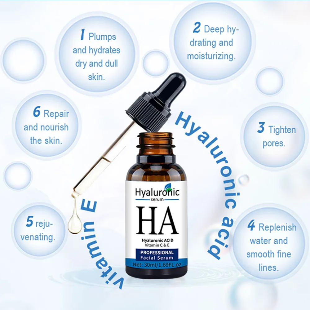 QQLR Hyaluronic Acid Vitamin E Retinol Serum Natural and Organic Anti Wrinkle for Face Facial Serum Set