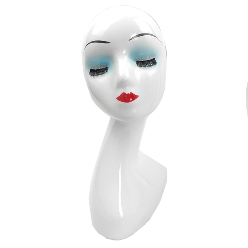 Mannequin Head With Shoulder Display Mannequin Head Bust for Wigs,Makeup,Beauty Accessories Mannequin For Wig Display