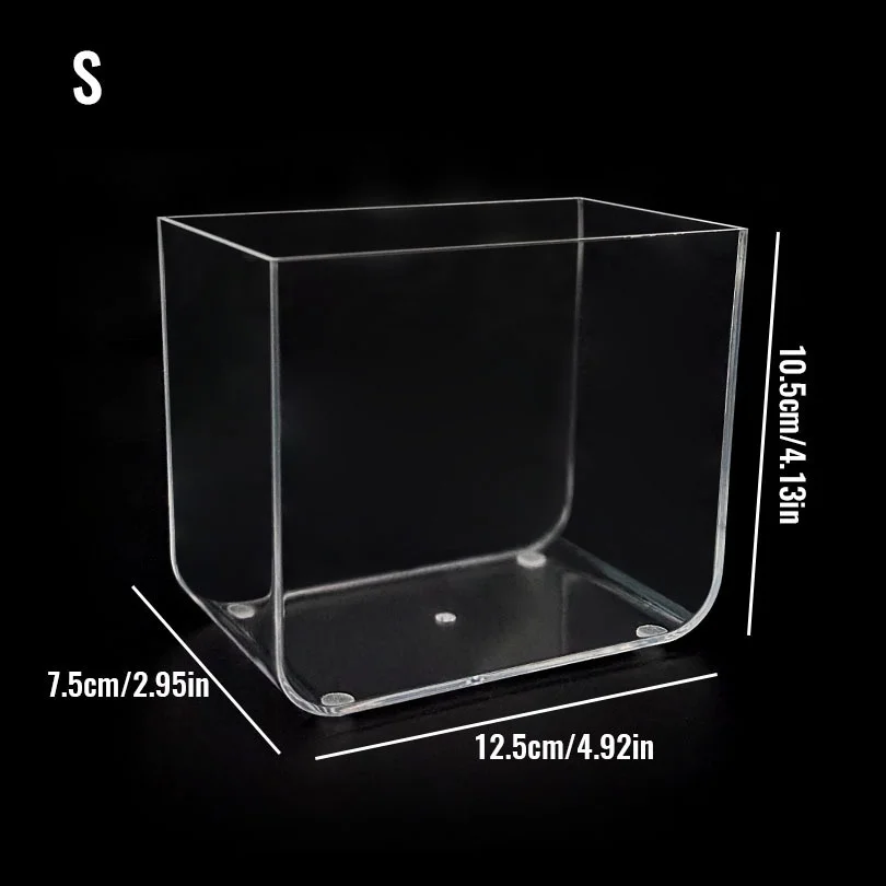 Flash Sale Custom Volume Sustainable Acrylic Cylindrical Aquarium with Cabinet Plastic Fish Aquariums