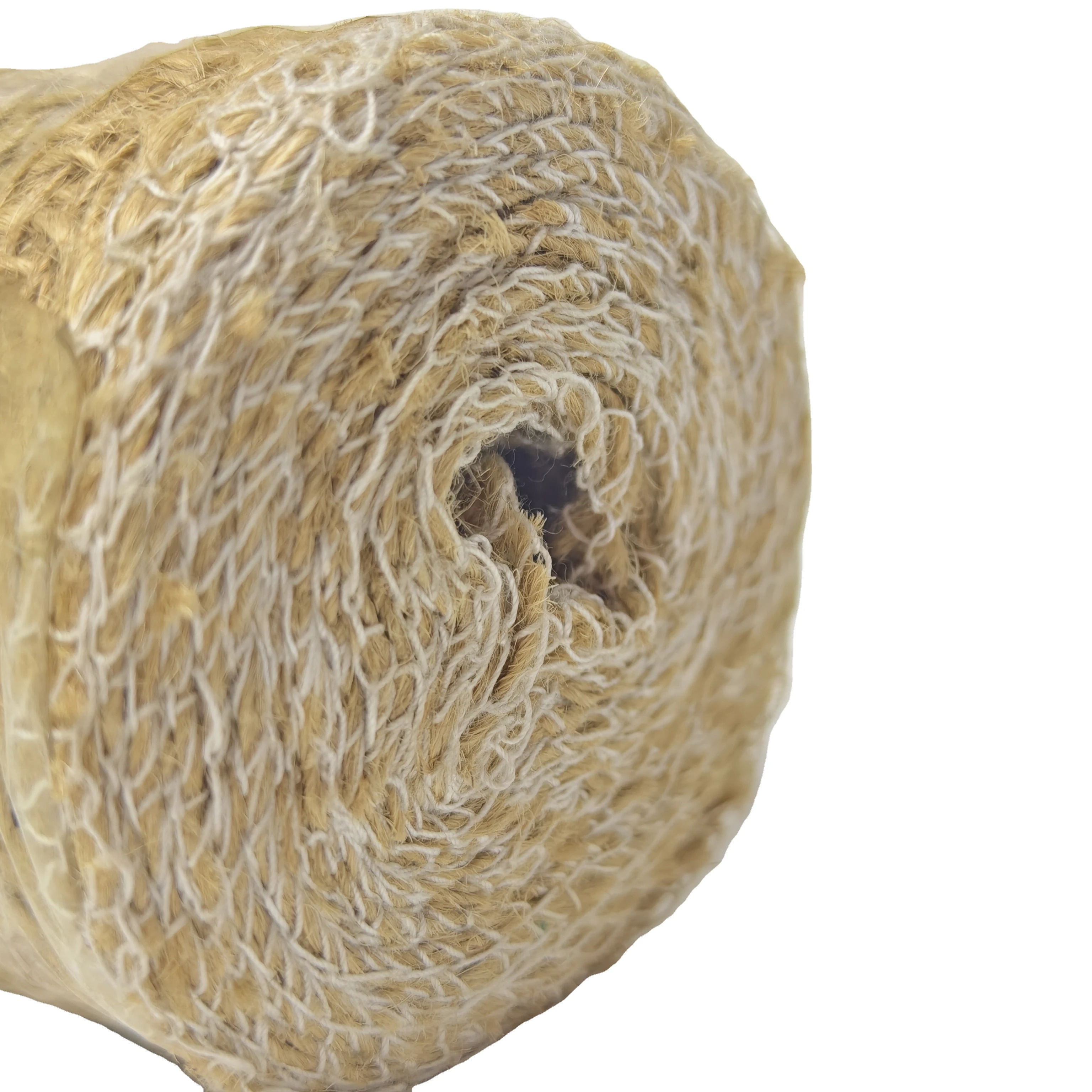 100% Jute Fiber  Fabric Table Runner   Roll Jute Fabric for Decoration