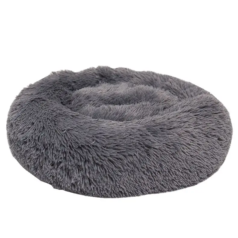 
Low price high quality personalized warm customized round plush dog bed for home 