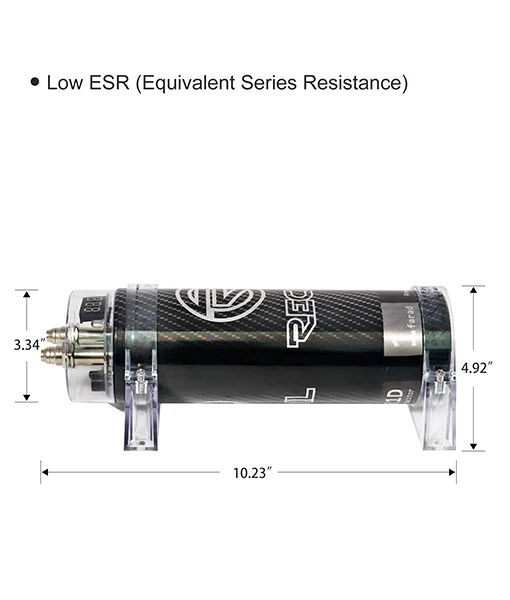 Simple R1D 1.0 Farad Car Audio Energy Storage Reinforcement Capacitor with Digital Read-Out