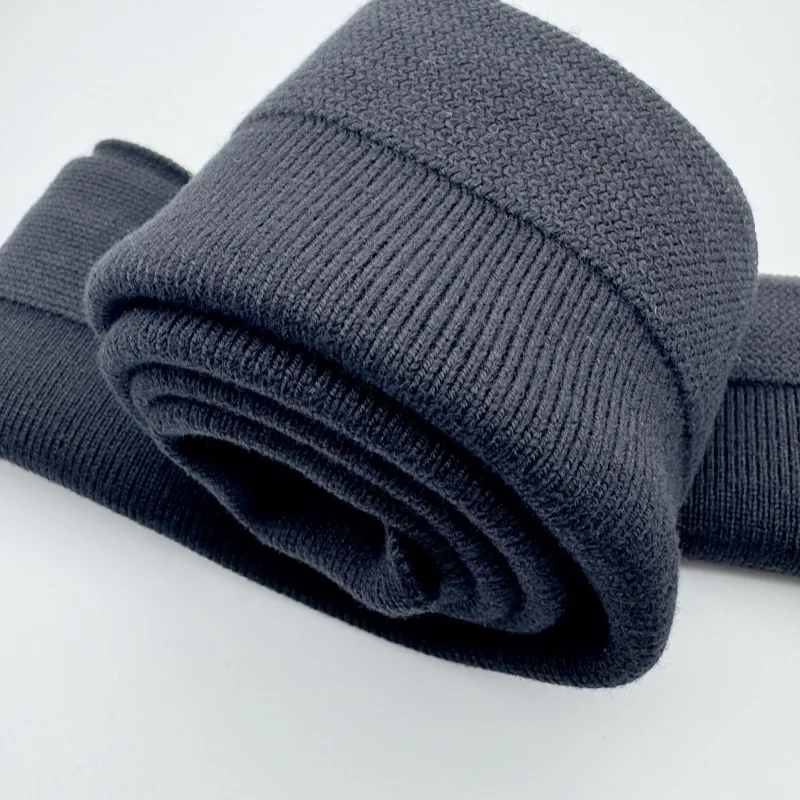 Custom thick ribbed hem and ribbed cuff knitting Suitable for winter clothing