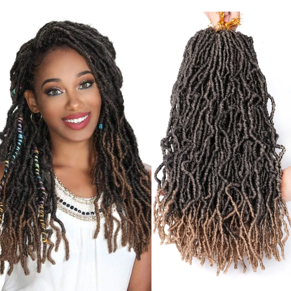Sleek Short Blonde Faux Extensions Braids Bundles for Afro Kinky African Hair Jewelry Locs Synthetic Hair
