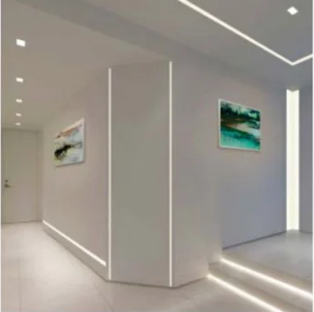 Cabinet Led Strip Light Embedded Concealed Lamp Slot U-shaped Aluminum Alloy Led Strip Light Aluminium Profile