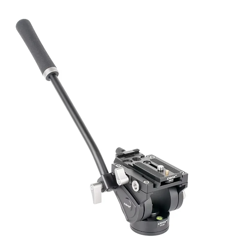 Video Accessories CAVIX Professional Light-weight Tripod Hydraulic Fluid Ball Head For 10KG Camera